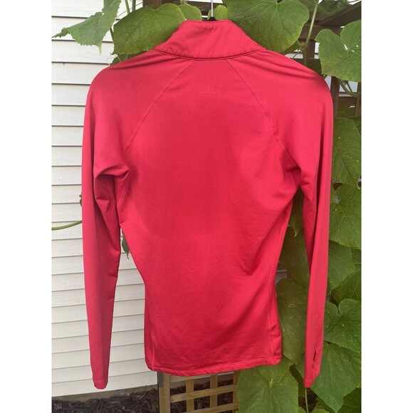 Nike Thermafit Quarter Zip Exercise Top Stretch Red Active Size Medium - Picture 4 of 7